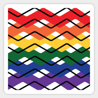 LGBT Flag colors stripes Magnet